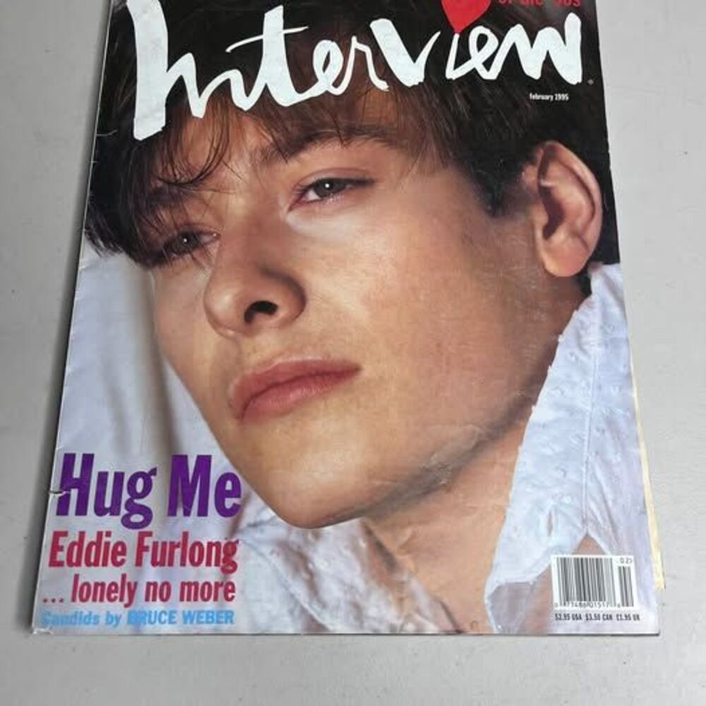 Interview Magazine February 1995 Eddie Furlong Cover